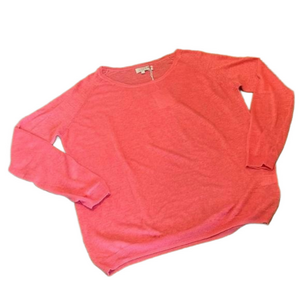 NotShy Lightweight Linen Women’s Summer Sweater Coral PINK Size Small